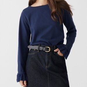 J. Crew Shirt with Eyelet Sleeves
